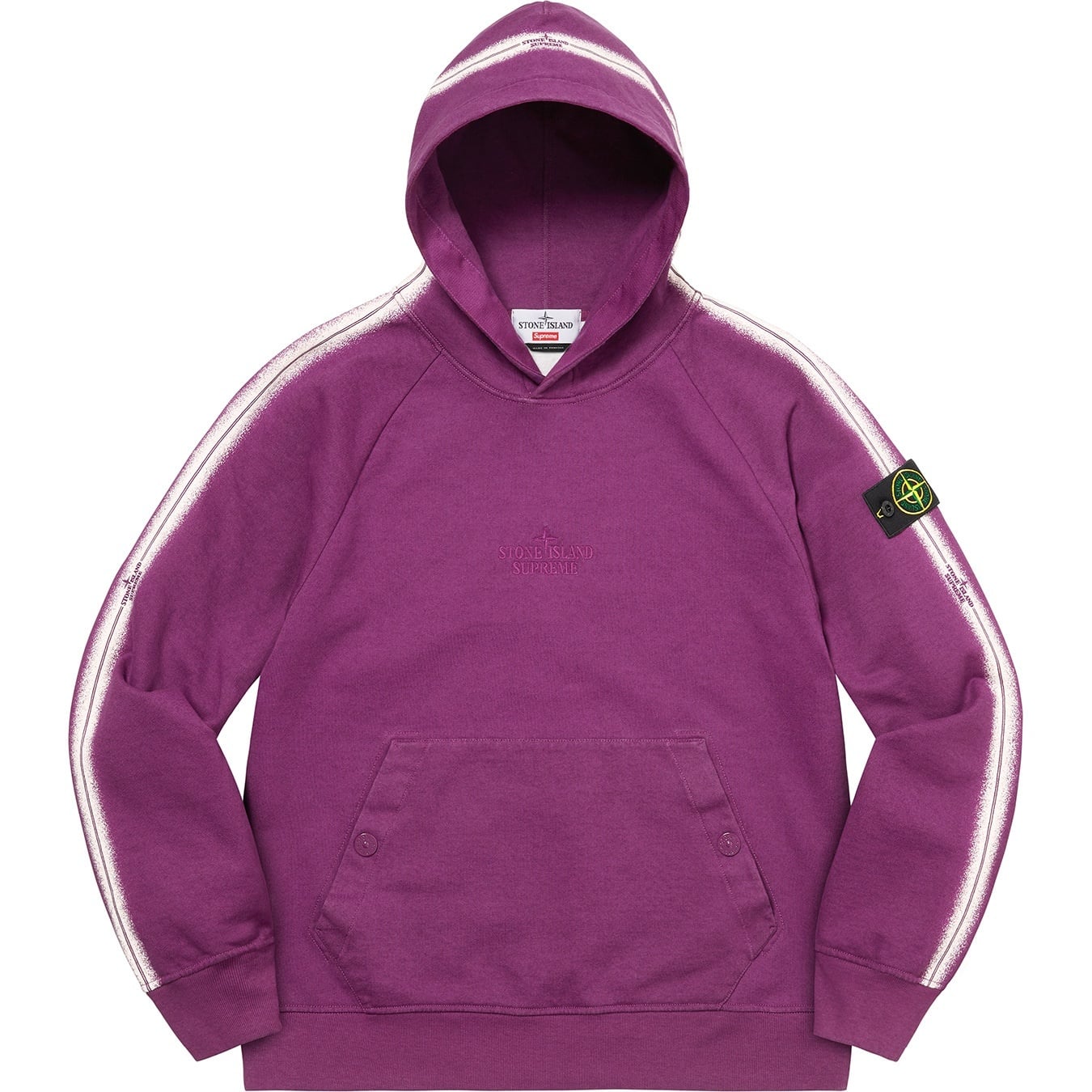 Supreme®/Stone Island® Stripe Hooded Sweatshirt view 10